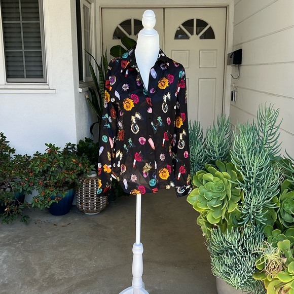 COPY - L’AGENCE Dani Silk Blouse NWOT - Picture 1 of 9